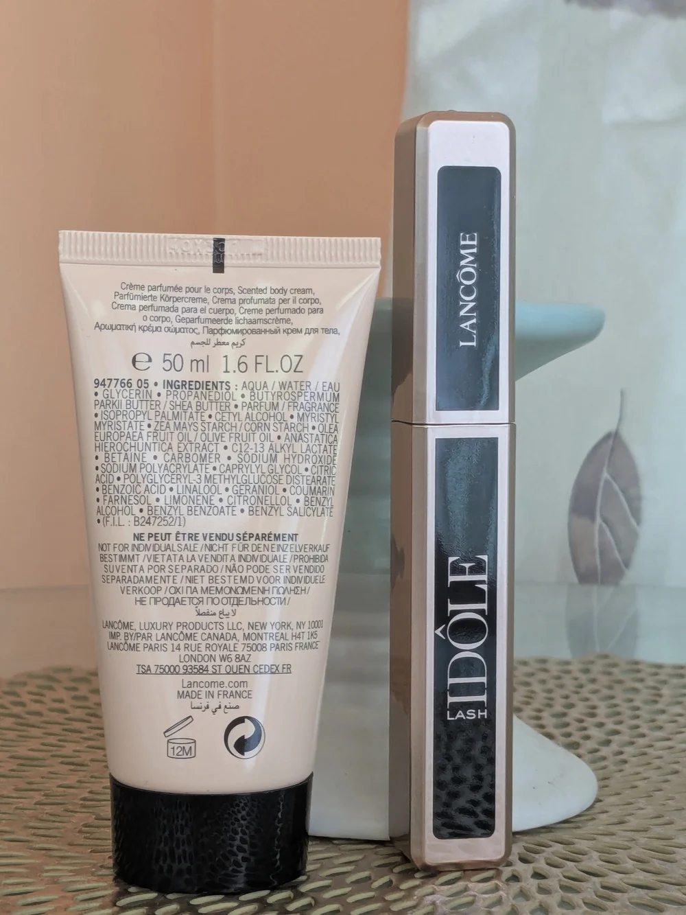 Lancôme Idôle Scented Body Cream & Mascara Set - Blush Pink & Black